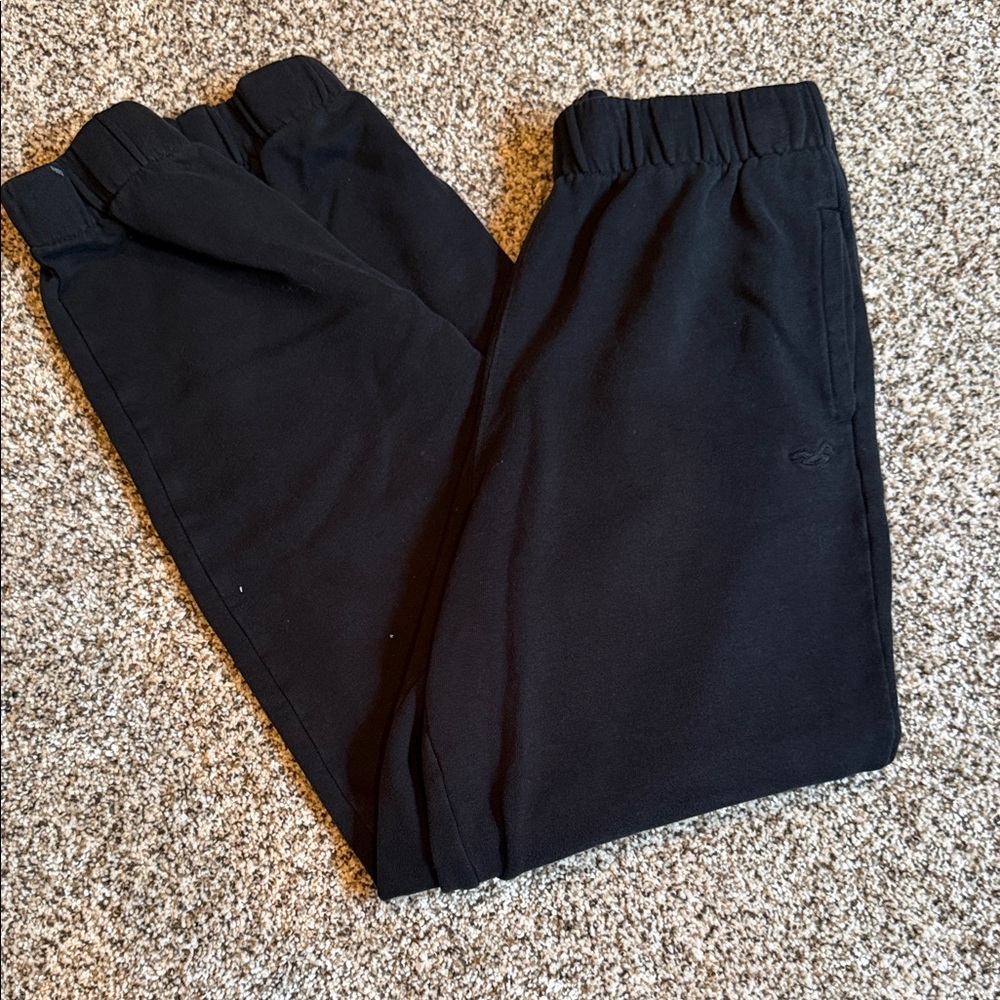 Hollister Charcoal black Jogger Pants